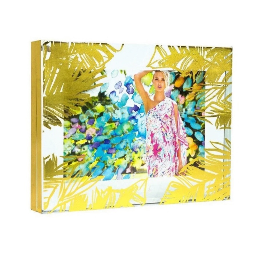 NWT Lilly Pulitzer Picture Frame Painted Palms
